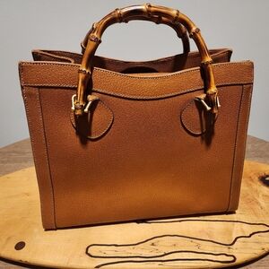 Vintage Diana Bamboo Leather Bag